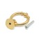 Cappio pen pen, d = 36 mm., Color gold