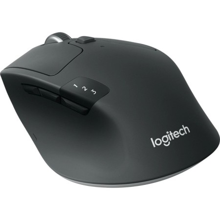 Logitech M720 Trithlon Black Optical Mouse (1000dpi) Wireless BT/Radio USB (6but)-2