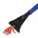 Brush SME TORSO, 63 cm, with a scrap, soft handle, blue