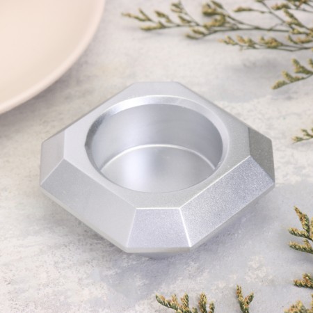 Square Square from gypsum with beveled corners is small, 9x3.5cm, silver-1