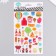 Plastic sticker "Confectionery/barbecue" with sparkles 14x25 cm