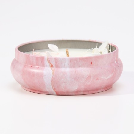 Aromatic candle made of soy wax with dried color "fresh nectarin", 3x8.5 cm, 110 g-6