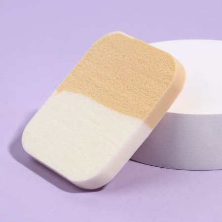 Makeup sponge, 5.5 × 4.5 cm, white/beige color-3