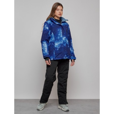 Ski suit, size 52, dark blue color-2