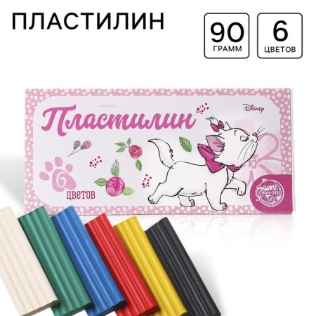 Plasticine 6 colors 90 g "Marie", cats-aristocrats