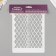 Plastic stencil "Snake print. Snow Skin" 16x24cm