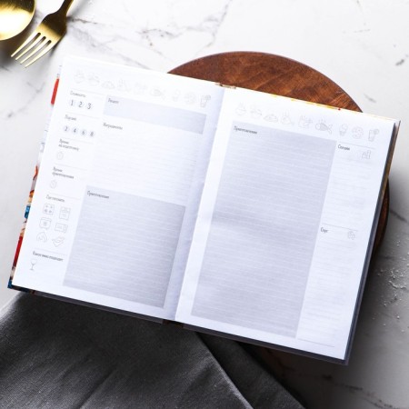 Book for recording recipes "Favorite recipes", A5 format, 80 sheets-2