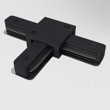 Connector T-shaped for the Technical tra001ct-11b, 10.6x7x1.7 cm, black color, black-2