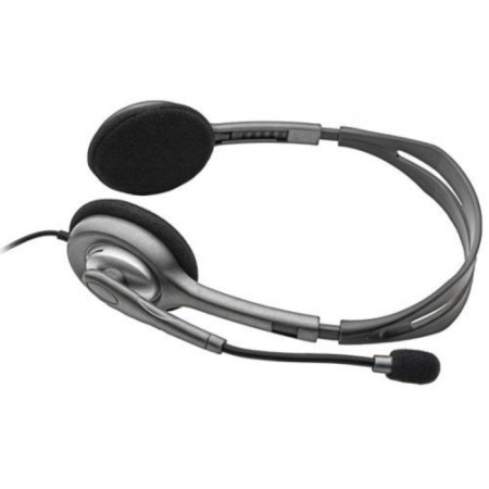 Headphones with a microphone Logitech H111 Gray 2.35m False Belief (981-000594)-1