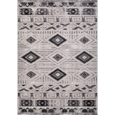 Rectangular carpet EFOR ECLIPSE, size 300x400 cm, color White/D.Gray