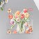 Interior plastic sticker "tulips" 40x31 cm