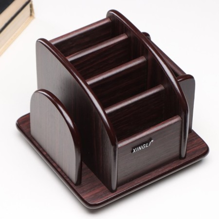 Organizer 6 sections, a series of Zebrano with Kant Dark, rotation 15*18cm-3