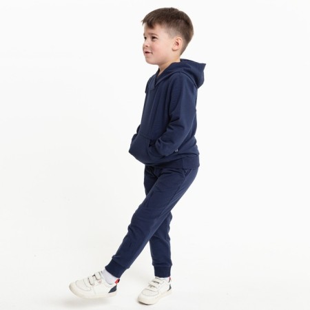 Costume for a boy (sweatshirt/pants), dark blue color, height 98-2