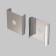 Fasten set (for alm010s profile) 10 pcs, chrome