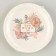 Disposable paper plate "Happy Birthday, flowers", 18 cm