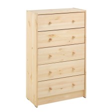 Chest of drawers RAST 5, 62x30x109, pine array