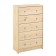 Chest of drawers RAST 5, 62x30x109, pine array