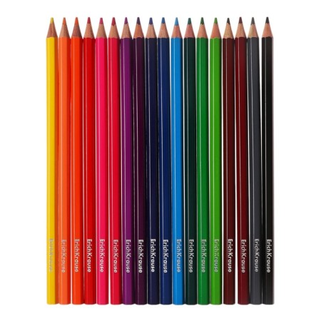 Pencils 18 flowers Erichkrause hexagonal, wooden, euro suspension-6