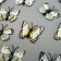 Magnet Plastic "Butterfly Single Wings White" 4.5 cm