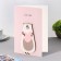A postcard with a wooden element "for you!" Handmade, heart, lilac tone, 14.7x10.5