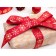 Republic tape with embossing "Snowflakes", 25 mm, 23 ± 1 m, red color/gold No. 1133