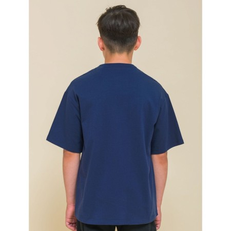 T-shirt for boys, height 122 cm, dark blue color-2