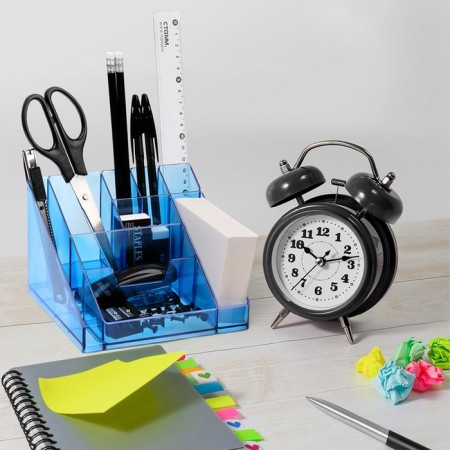 Organizer stand for the Cascade office, tinted blue-5