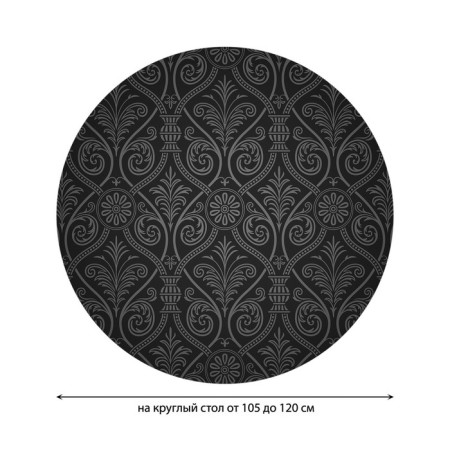 The tablecloth "Empire luxury", round, oxford, elastic band, size 140x140 cm, diameter 105-120 cm-1