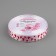 Satin tape "Hearts", 15 mm × 23 ± 1 m, white color No. 01