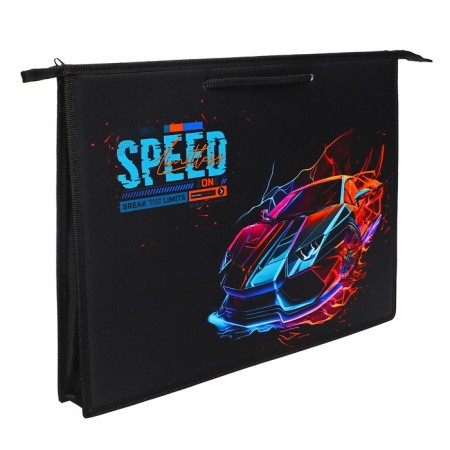 Folder for drawings and drawings A3, 470 x 345 x 50 mm, handles, plastic/textiles, lightning from above, PR 3 -20 "Super -Auto" 72694-1