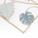Souvenir wall metal "Palm leaves" blue-blue with gold 40x0.5x25 cm