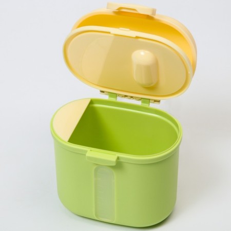 Container for storage of baby food "Crown", 360 gr., Green color-8