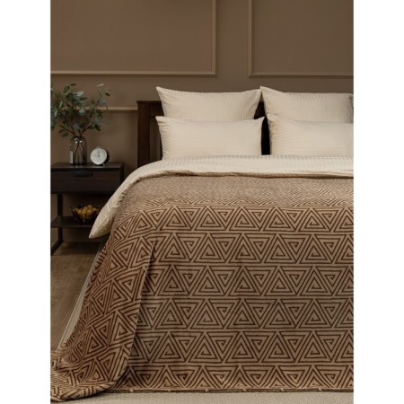 Texrepublic blanket, size 180x200 cm, brown color-3