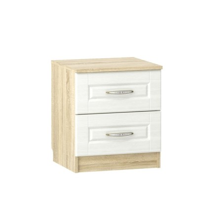 Tumbling bedside Olivia, 448x420x511, Dub Sonoma/White tree MDF