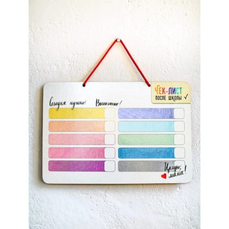 Marker board "checklist" 34x24 cm-4