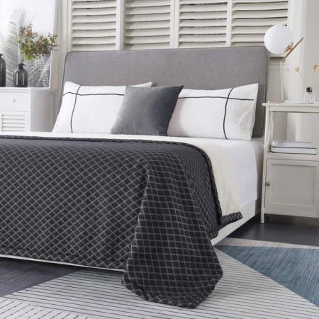 Grand cover, size 220x240 cm, dark gray color-2