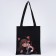 Bag Schoper "Anime Girl", 35x0.5x40 cm, Department without lightning, without lining, black