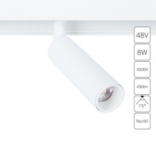 Магнитный трековый светильник Arte Lamp Linea A4630PL-1WH, LED, 8 Вт, 2.3х13.4х18 см, 490 Лм, белый