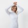 Turtleneck female, white color, size 52