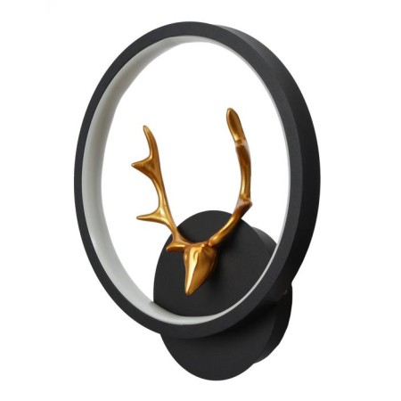Bra "deer" LED 14W 4000K 24x24 cm black and gold 22x23 cm-1