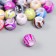 Beads for creativity plastic "Balls Colorful stains" set of 20 g 1x1.2x1.2 cm