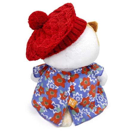 Soft toy "Lee Baby in a dress and openwork beret", 20 cm-2