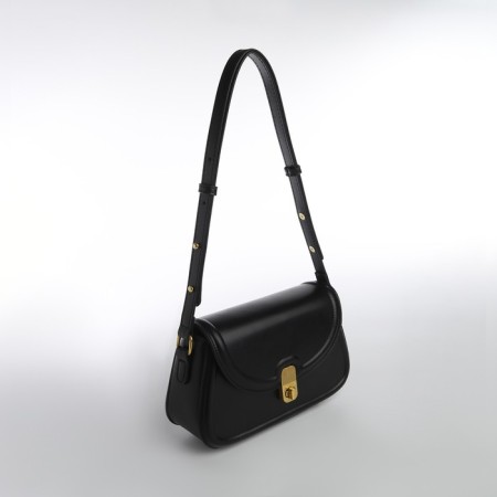 Women's bag Textura, messenger, average size, black color-1