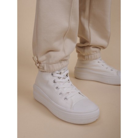 Pants for girls, height 146 cm, milk color-7
