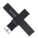 22 mm watch strap, silicone, L-22 cm, black