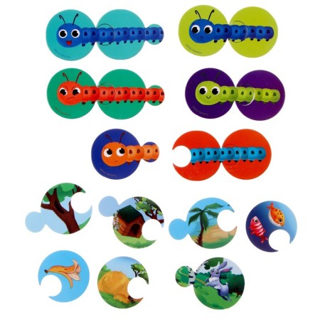 Puzzles "Who lives where and who eats what?"-2