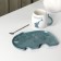 Tea couple ceramic "elephant", 2 items: a mug with a spoon of 220 ml, a saucer 19 × 12.5 cm