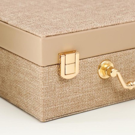 Casket to the leatherette for jewelry "Mokko" combined suitcase 8x18x23 cm-3