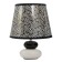 Board Lamp "Abstraction" E14 15W white-black Risalux