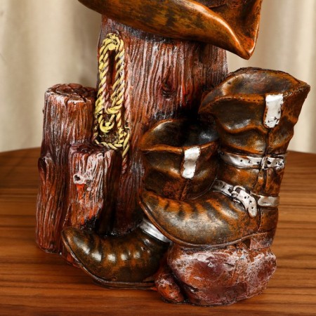 Fountain "Boots by the tree" 13x22x26 cm (with backlight)-1